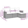 Juego de sofás jardín 4 pzas con cojines ratán sintético negro by , Garden sets - Ref: Foro24-3218856, Price: 224,72 €, Disco...