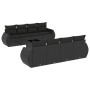 Set de sofás de jardín 8 piezas y cojines ratán sintético negro by , Garden sets - Ref: Foro24-3221144, Price: 600,06 €, Disc...