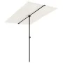 Sonnenschirm mit weißem Sand Aluminiumstange 2x1,5 m von vidaXL, Sonnenschirme - Ref: Foro24-47337, Preis: 44,92 €, Rabatt: %