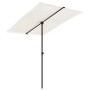 Sonnenschirm mit weißem Sand Aluminiumstange 2x1,5 m von vidaXL, Sonnenschirme - Ref: Foro24-47337, Preis: 45,81 €, Rabatt: %