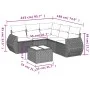 Gartensofa-Set mit 6-teiligen Kissen aus synthetischem Rattan in Beige. von , Gartensets - Ref: Foro24-3221358, Preis: 408,97...
