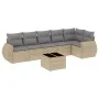 Set sofás de jardín 7 piezas y cojines ratán sintético beige by , Garden sets - Ref: Foro24-3221398, Price: 470,68 €, Discoun...