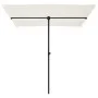 Sonnenschirm mit weißem Sand Aluminiumstange 2x1,5 m von vidaXL, Sonnenschirme - Ref: Foro24-47337, Preis: 44,92 €, Rabatt: %