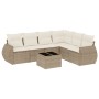 Gartensofagarnitur 7-teilig mit Kissen aus synthetischem Rattan in Beige. von , Gartensets - Ref: Foro24-3221417, Preis: 485,...