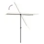 Garden umbrella with white sand aluminum pole 2x1.5 m by vidaXL, Umbrellas - Ref: Foro24-47337, Price: 45,81 €, Discount: %