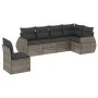 Gartenmöbel-Set, 6-teilig, mit grauen Polstern aus synthetischem Rattan. von , Gartensets - Ref: Foro24-3221429, Preis: 400,0...