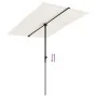 Sonnenschirm mit weißem Sand Aluminiumstange 2x1,5 m von vidaXL, Sonnenschirme - Ref: Foro24-47337, Preis: 44,92 €, Rabatt: %