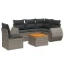 Gartenmöbel-Set, 6-teilig, mit grauen Polstern aus synthetischem Rattan. von , Gartensets - Ref: Foro24-3225010, Preis: 384,2...