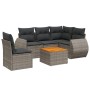 Gartenmöbel-Set, 6-teilig, mit grauen Polstern aus synthetischem Rattan. von , Gartensets - Ref: Foro24-3225010, Preis: 377,8...