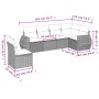 Gartenmöbel-Set, 6-teilig, mit grauen Polstern aus synthetischem Rattan. von , Gartensets - Ref: Foro24-3221429, Preis: 392,2...
