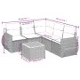 Set de sofás de jardín 6 piezas y cojines ratán sintético negro by , Garden sets - Ref: Foro24-3224998, Price: 413,01 €, Disc...