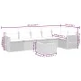 Garten-Essgruppe 7-teilig mit schwarzen Polstern aus synthetischem Rattan von , Gartensets - Ref: Foro24-3225012, Preis: 475,...