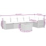Set de comedor de jardín 7 pzas y cojines ratán sintético negro by , Garden sets - Ref: Foro24-3225012, Price: 449,61 €, Disc...