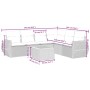 Set de comedor de jardín 7 pzas y cojines ratán sintético negro de , Conjuntos de jardín - Ref: Foro24-3225019, Precio: 449,6...