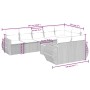 Gartensofa-Set, 9-teilig, mit Kissen, aus synthetischem Rattan in Beige. von , Gartensets - Ref: Foro24-3225092, Preis: 659,7...