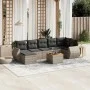 Set de sofás de jardín 8 pzas y cojines ratán sintético gris by , Garden sets - Ref: Foro24-3225115, Price: 485,10 €, Discoun...