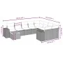 Gartensofa-Set 11-teilig mit beigen Polstern aus synthetischem Rattan von , Gartensets - Ref: Foro24-3225632, Preis: 691,04 €...