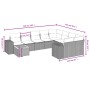 Set de sofás de jardín 11pzas con cojines ratán sintético beige by , Garden sets - Ref: Foro24-3225632, Price: 687,61 €, Disc...