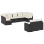 Set de sofás de jardín 8 piezas y cojines ratán sintético negro by , Garden sets - Ref: Foro24-3219406, Price: 525,68 €, Disc...