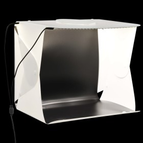Caja de luz estudio fotografía plegable LED blanco 40x34x37 cm