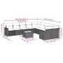 Gartensofa-Set 11-teilig mit beigen Polstern aus synthetischem Rattan von , Gartensets - Ref: Foro24-3219508, Preis: 714,57 €...