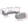 Set de sofás de jardín 8 piezas y cojines ratán sintético negro de , Sofás modulares de exterior - Ref: Foro24-3221815, Preci...