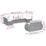 Set de sofás de jardín 9 pzas con cojines ratán sintético beige by , Modular outdoor sofas - Ref: Foro24-3221817, Price: 665,...