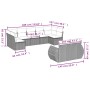 Set de sofás de jardín 9 pzas con cojines ratán sintético beige by , Modular outdoor sofas - Ref: Foro24-3221817, Price: 627,...