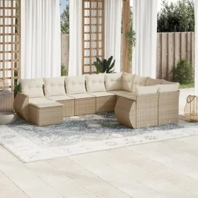 Gartensofa-Set mit 10-teiligen beigen Kissen aus synthetischem Rattan. von , Modulare Sofas für den Außenbereich - Ref: Foro2...