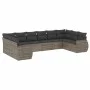 Set de sofás de jardín 10 pzas con cojines ratán sintético gris by , Modular outdoor sofas - Ref: Foro24-3221869, Price: 615,...