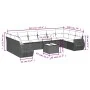 Set de sofás de jardín 10 pzas con cojines ratán sintético gris by , Modular outdoor sofas - Ref: Foro24-3221869, Price: 615,...