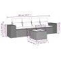 Juego de sofás jardín con cojines 5 pzas ratán sintético beige by , Modular outdoor sofas - Ref: Foro24-3222288, Price: 323,8...