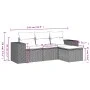 Juego de sofás jardín con cojines 4 pzas ratán sintético beige by , Modular outdoor sofas - Ref: Foro24-3222468, Price: 266,8...