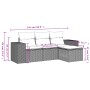 Juego de sofás jardín con cojines 4 pzas ratán sintético beige by , Modular outdoor sofas - Ref: Foro24-3222468, Price: 254,8...