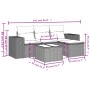 Set de muebles de jardín 5 pzas y cojines ratán sintético negro by , Modular outdoor sofas - Ref: Foro24-3222475, Price: 281,...