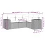 Juego de sofás jardín 4 pzas con cojines ratán sintético negro by , Modular outdoor sofas - Ref: Foro24-3222505, Price: 294,2...