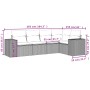 Set de muebles de jardín 5 pzas y cojines ratán sintético negro by , Modular outdoor sofas - Ref: Foro24-3222524, Price: 372,...