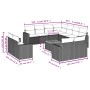Set de sofás de jardín 12 pzas y cojines ratán sintético marrón by , Modular outdoor sofas - Ref: Foro24-3224386, Price: 810,...