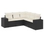 Gartenmöbel-Set, 5-teilig, mit schwarzen Polstern aus synthetischem Rattan. von , Gartensets - Ref: Foro24-3222545, Preis: 32...