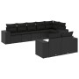 Set de sofás de jardín 8 piezas y cojines ratán sintético negro by , Garden sets - Ref: Foro24-3222814, Price: 629,71 €, Disc...