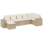 Set sofás de jardín 7 piezas y cojines ratán sintético beige by , Garden sets - Ref: Foro24-3222877, Price: 462,95 €, Discoun...
