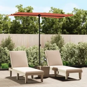 Gartenschirm mit terrakottafarbenem Aluminiummast 180x110 cm von vidaXL, Sonnenschirme - Ref: Foro24-47333, Preis: 41,61 €, R...
