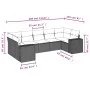 Set sofás de jardín 7 piezas y cojines ratán sintético beige by , Garden sets - Ref: Foro24-3222987, Price: 530,06 €, Discoun...