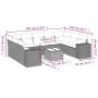 Set de sofás de jardín 10 pzas cojines ratán sintético negro by , Garden sets - Ref: Foro24-3223004, Price: 677,50 €, Discoun...