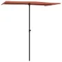 Garden umbrella with terracotta aluminum pole 180x110 cm by vidaXL, Umbrellas - Ref: Foro24-47333, Price: 46,28 €, Discount: %
