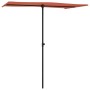 Gartenschirm mit terrakottafarbenem Aluminiummast 180x110 cm von vidaXL, Sonnenschirme - Ref: Foro24-47333, Preis: 52,25 €, R...