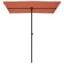 Garden umbrella with terracotta aluminum pole 180x110 cm by vidaXL, Umbrellas - Ref: Foro24-47333, Price: 46,28 €, Discount: %