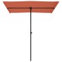 Gartenschirm mit terrakottafarbenem Aluminiummast 180x110 cm von vidaXL, Sonnenschirme - Ref: Foro24-47333, Preis: 52,25 €, R...