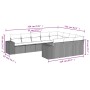 Set de sofás de jardín 10 pzas cojines ratán sintético negro by , Garden sets - Ref: Foro24-3223084, Price: 679,52 €, Discoun...
