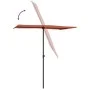 Garden umbrella with terracotta aluminum pole 180x110 cm by vidaXL, Umbrellas - Ref: Foro24-47333, Price: 46,28 €, Discount: %